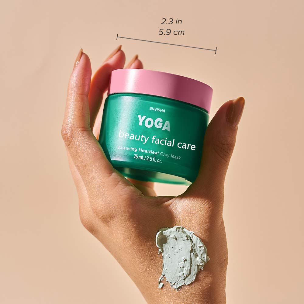 Envisha oem wholesale moroccan kaolin mud clay mask private label detox brightening green clay mask