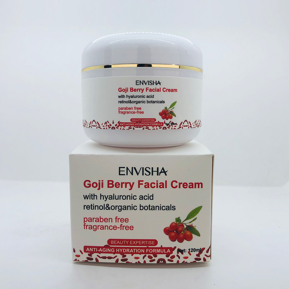 OEM ODM organic skin cream retinol cream with hyaluronic acid moisturizer goji berry face cream