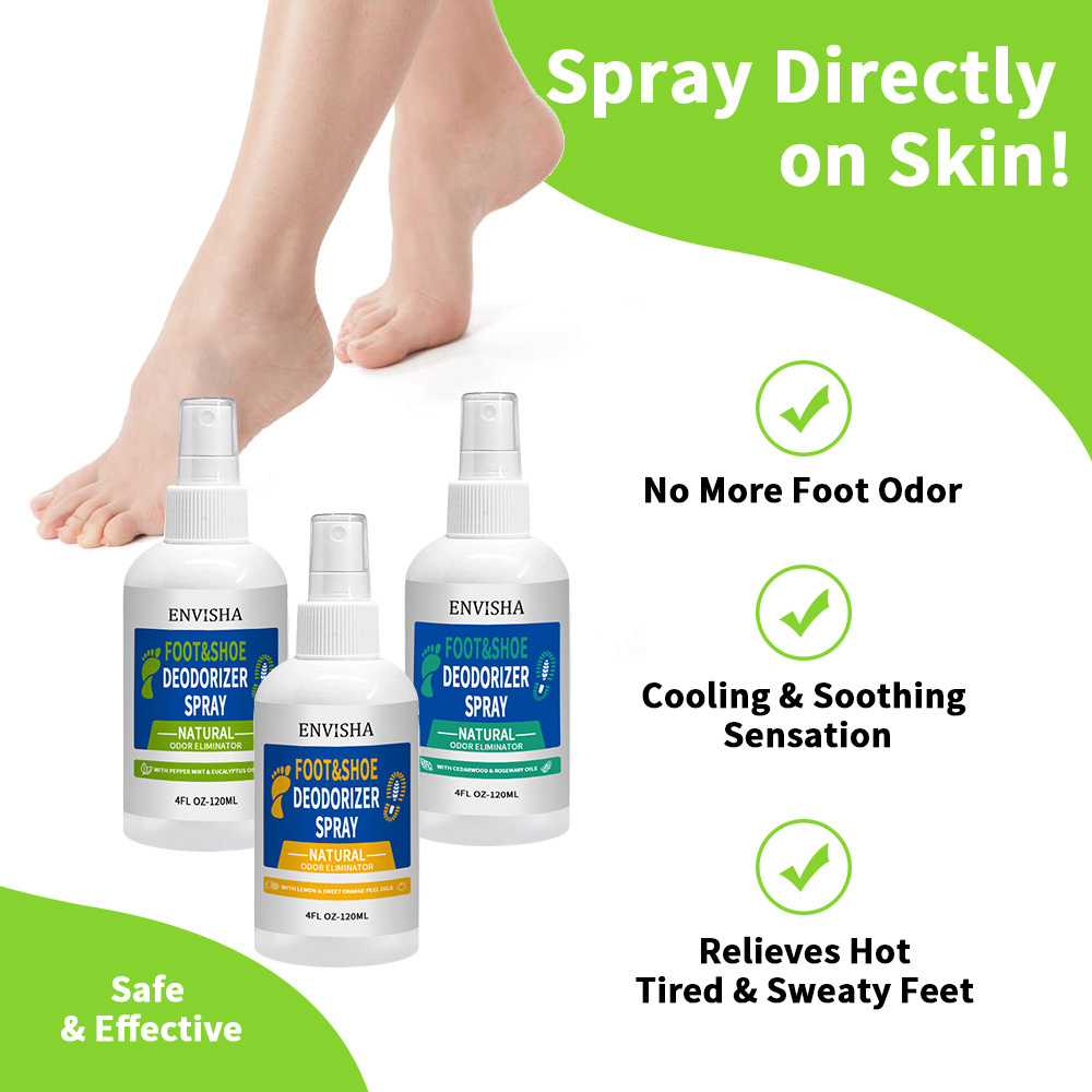 High Quality No More Smelly Shoes Or Stinky Feet Deodorant Spray Men Women Cedar Foot Deodorant Spray Shoe Deodorizer