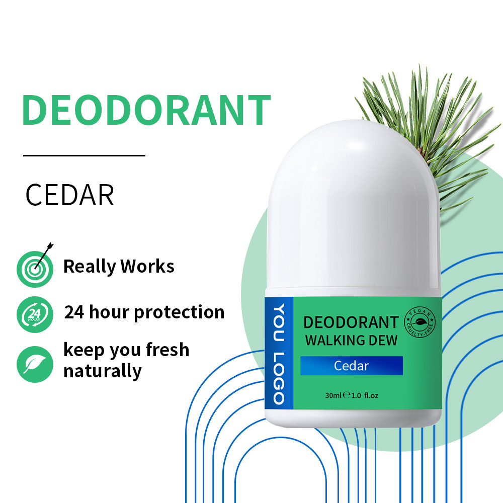 OEM ODM Fragrance Organic Deodorant Roll On Antiperspirant Aluminum Free Deodorant For Men Underarm Deodorant Stick