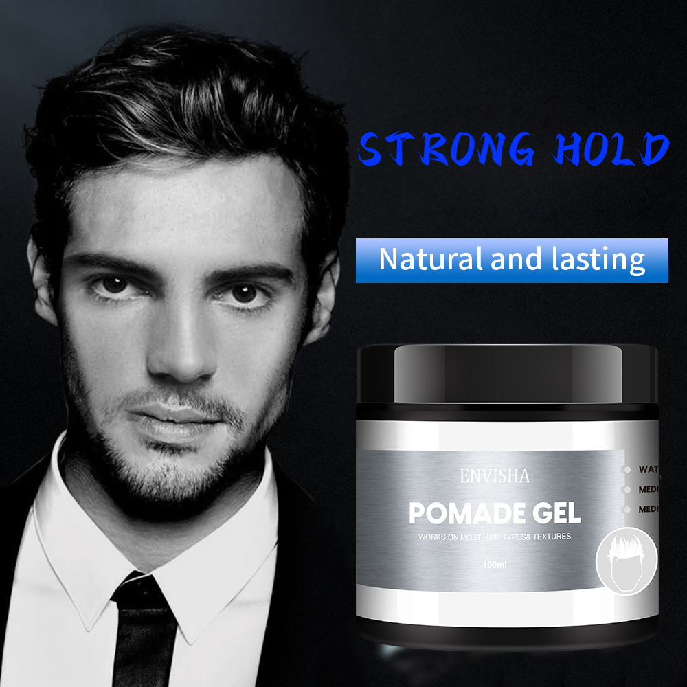 OEM Free Sample Matte Hair Styling Clay Edge Control Gel Wax For Men and Women