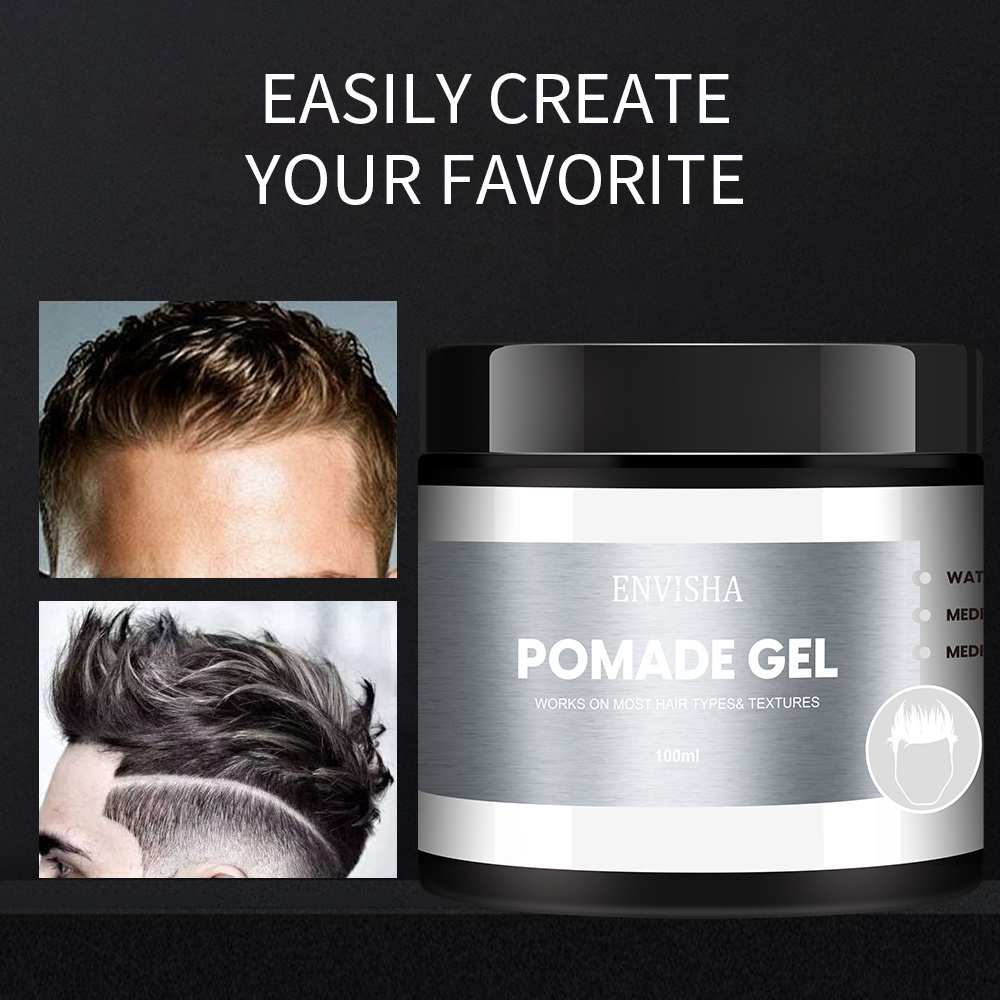 OEM Free Sample Matte Hair Styling Clay Edge Control Gel Wax For Men and Women