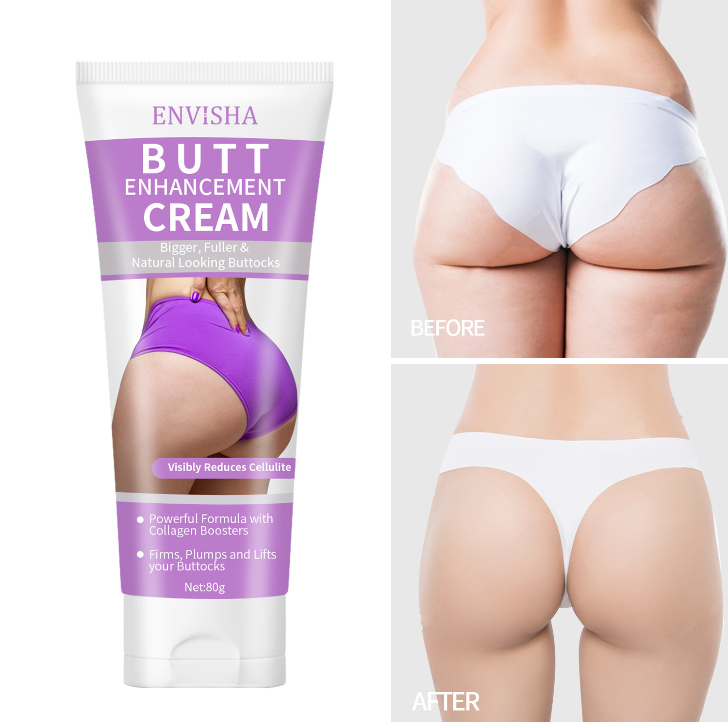 Wholesale 80g Butt Hip Lift Up Buttock Enhancement Cream Butt Enlargement Firming Cream