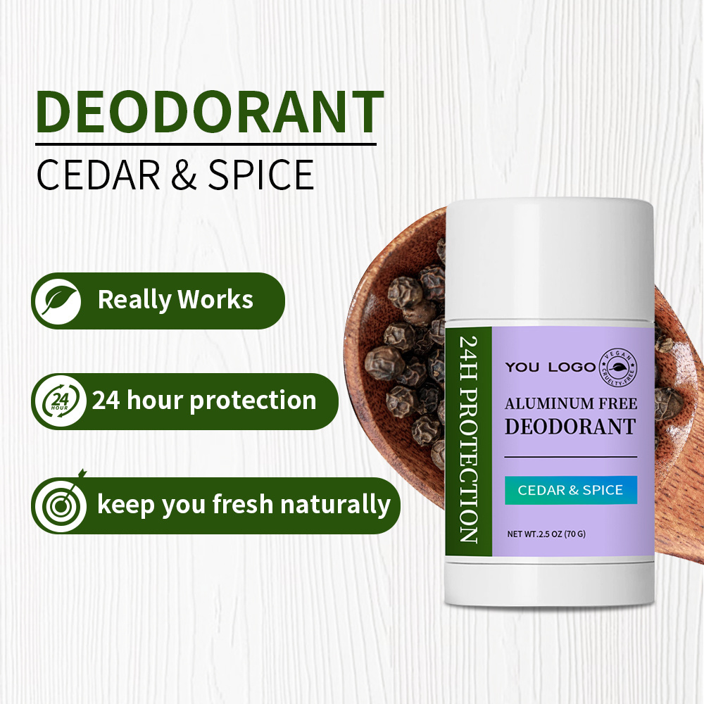 Free Sample OEM ODM Anti Perspirant Deodorant Stick Cedar Spice Body Perfume Balm For Women