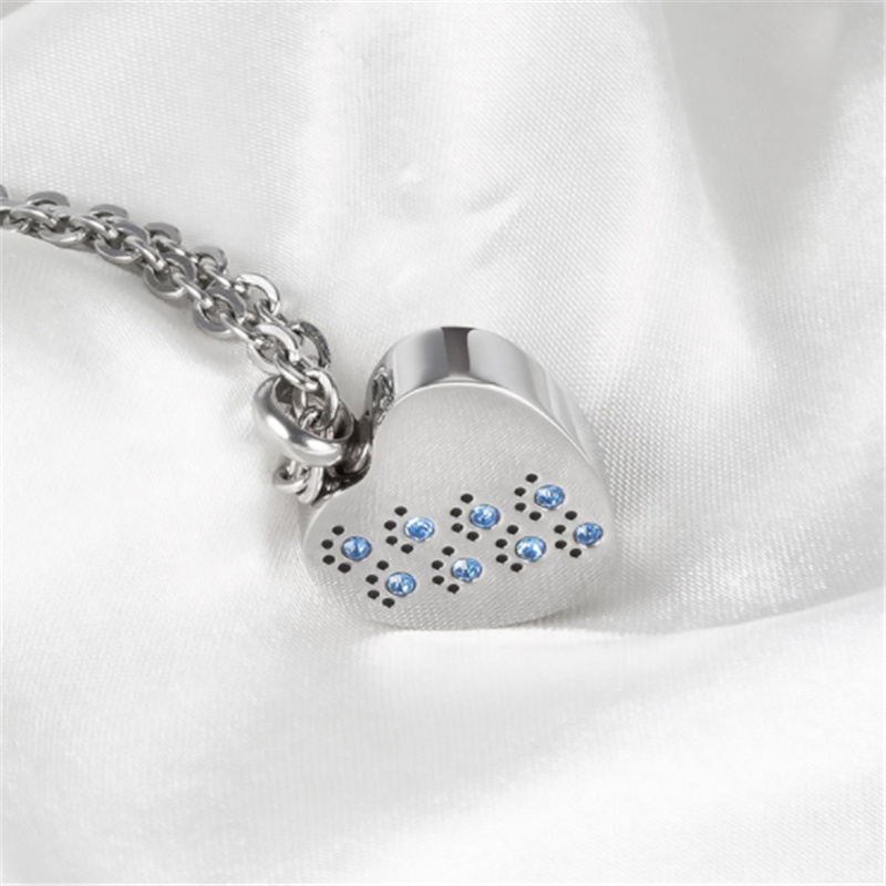 Memorize heart urns cremation urns for pet ashes Necklace