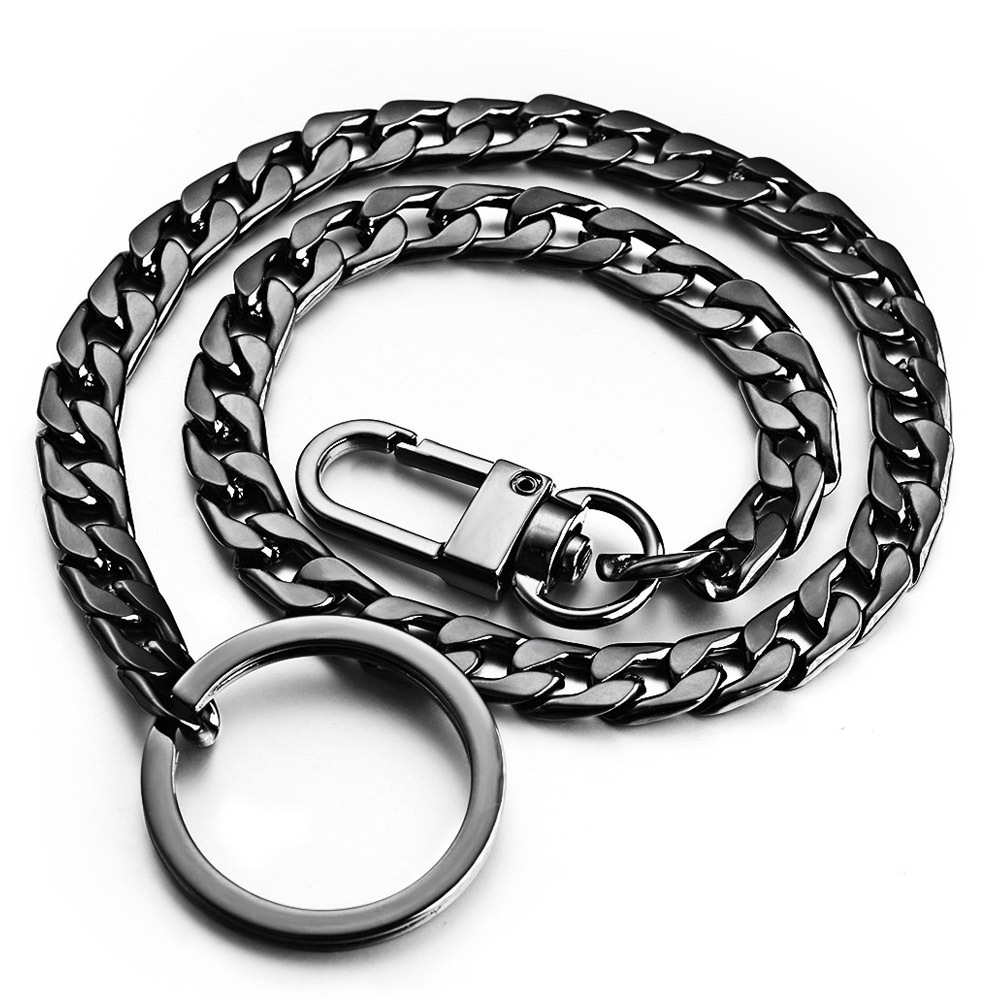 40cm Stainless Steel Wallet Belt Chain Trousers Hipster Pants Keychain For Men