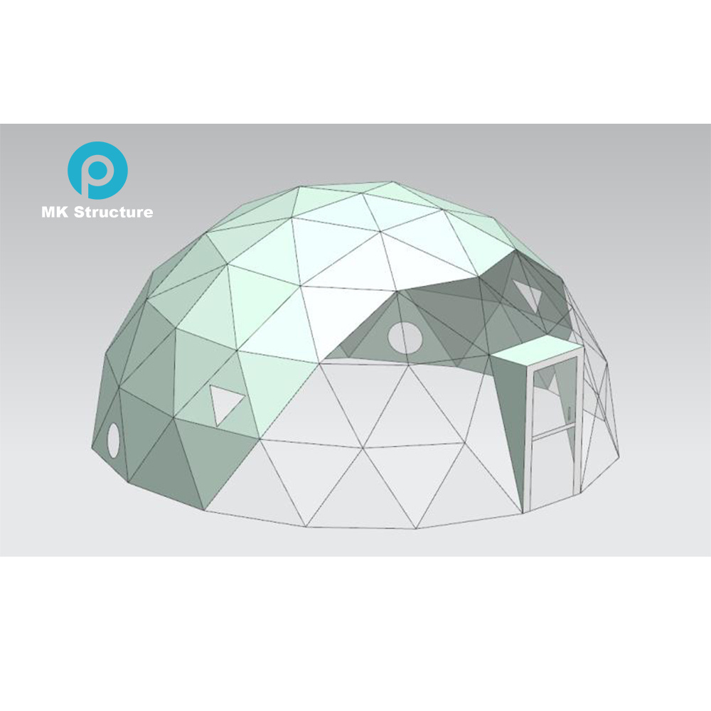 Geodesic Dome Tent Glamping Hotel Camping White Waterproof PVC Igloo House Outdoor Party Event Luxury Dome Home Kits