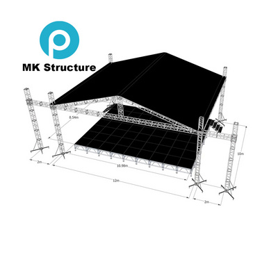 290*290mm Heavy Duty Aluminum Spigot Box Truss Of Roof Truss And Truss stage With Cover