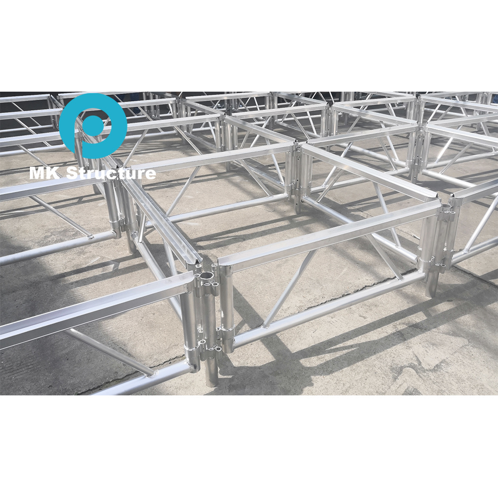 Low cost Aluminium stage podium assemble stage portable stage