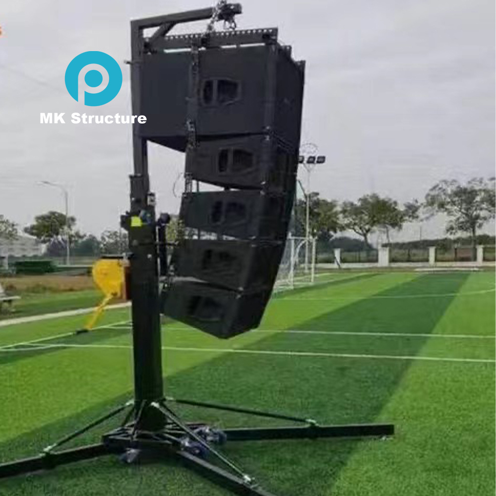 MK Structure Lighting Truss Lift Tower Line Array Crank Speaker Tower