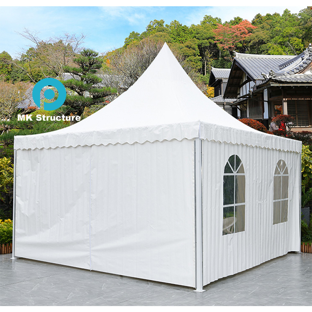 Factory Wholesale White PVC 5X5 Pagoda Outdoor Garden Tent Canopy Large Tent For Events