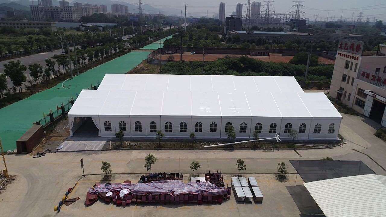 10x12 10x15 10x20 10x30 12x20 20x25  30x50 Hot Sale Aluminum Frame Industrial Warehouse Storage Tent With Sandwich Wall