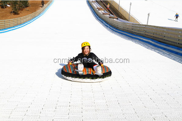 white artificial skiing turf skiing grass on ski slope