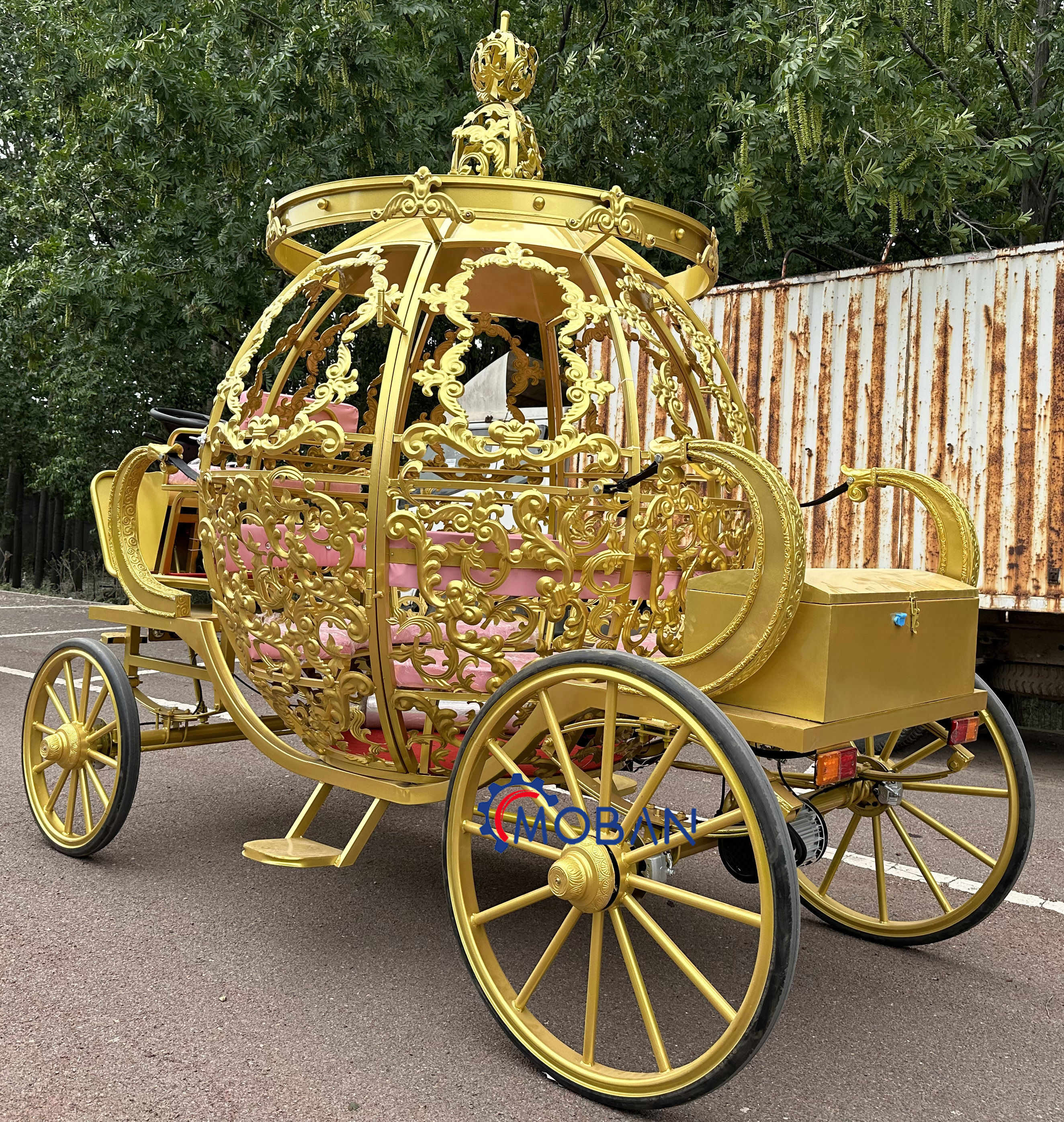 Mobile Horse Cart Gracefully Princess Horse Carriage electric Cinderella carriage wedding pumpkin carriage