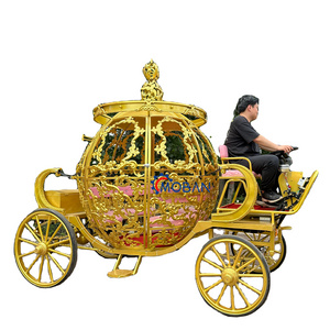 Mobile Horse Cart Gracefully Princess Horse Carriage electric Cinderella carriage wedding pumpkin carriage