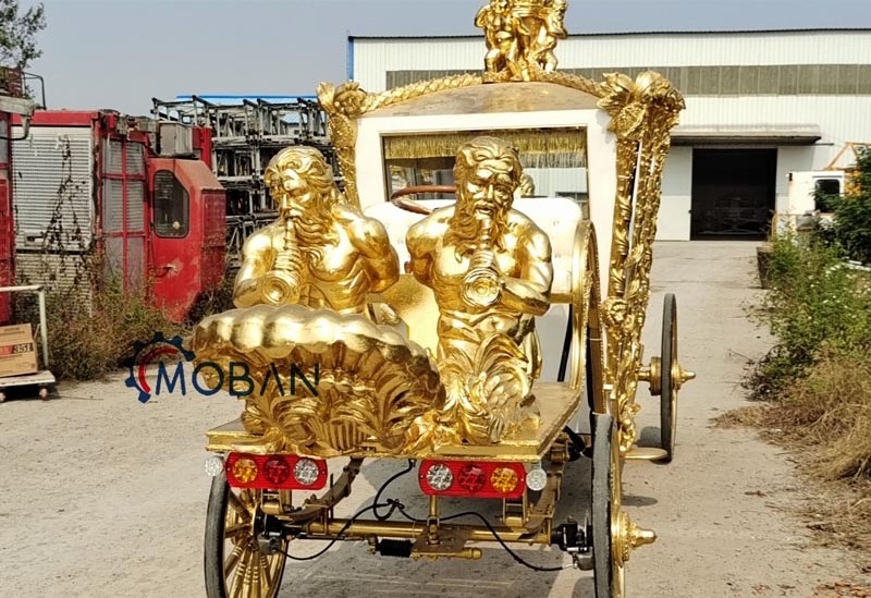 Factory Direct Electric Royal Carriage Cinderella Carriage horse drawn royal carriage for sale