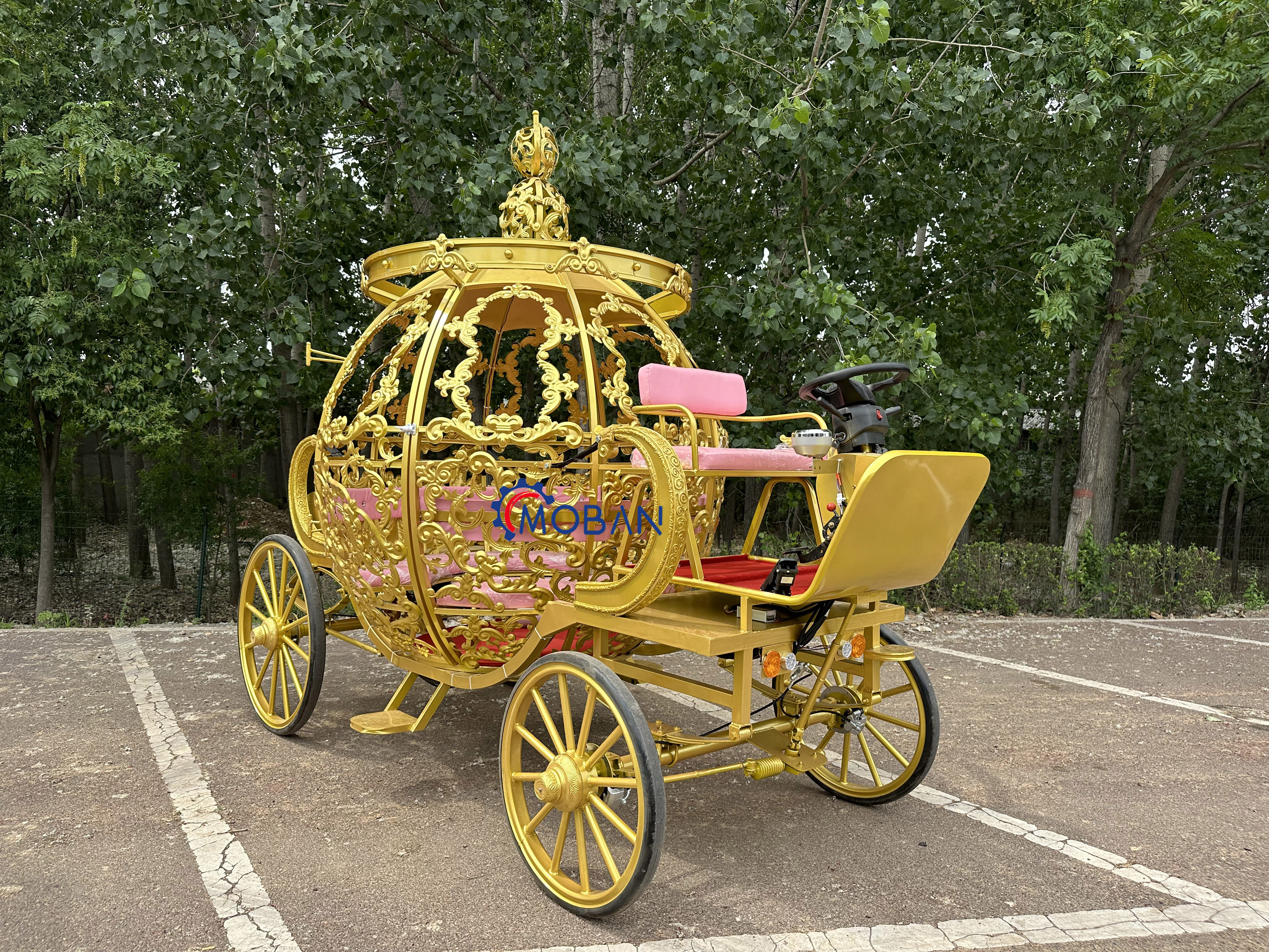 Mobile Horse Cart Gracefully Princess Horse Carriage electric Cinderella carriage wedding pumpkin carriage