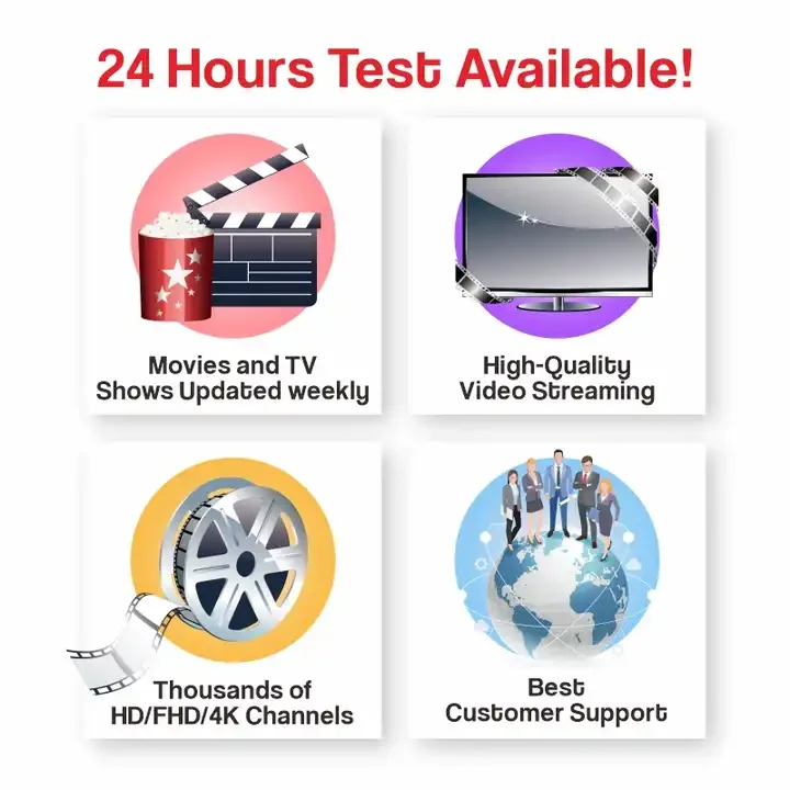 2024 Best 4K IPTV Box Provider with Free Test Credits Panel UK Hot Sell EX YU Germany Austria Albania IPTV Reseller Balkan IPTV