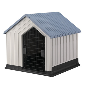 Small Animal Removable Rainproof Plastic Pet Cages Dog Kennel Indoor Dog Pet House For Outdoor