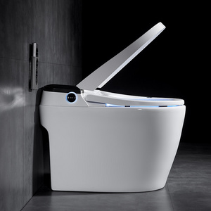 Bathroom Luxury Foot Sensor Electric Toilet Automatic Flush Wc Bidet Ceramic One Piece Intelligent Smart Toilet Bowl