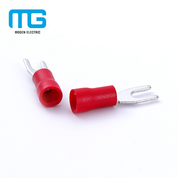 plating tin insulated spade fork cable lug terminal connector Crimp crimping tool Terminals