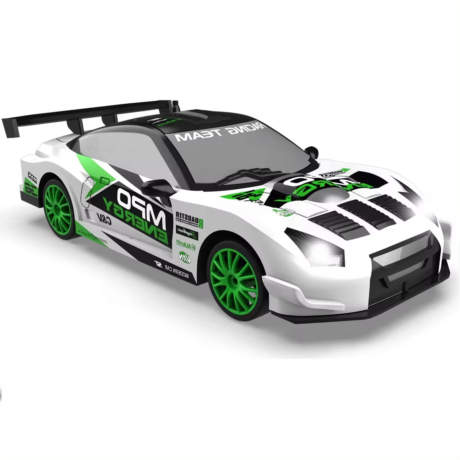 2.4ghz 1:24 Rc Car Drift 4wd Remote Control Drift Racing Car With Light 15km/h Race Car With Replaceable Tires And Obstacles