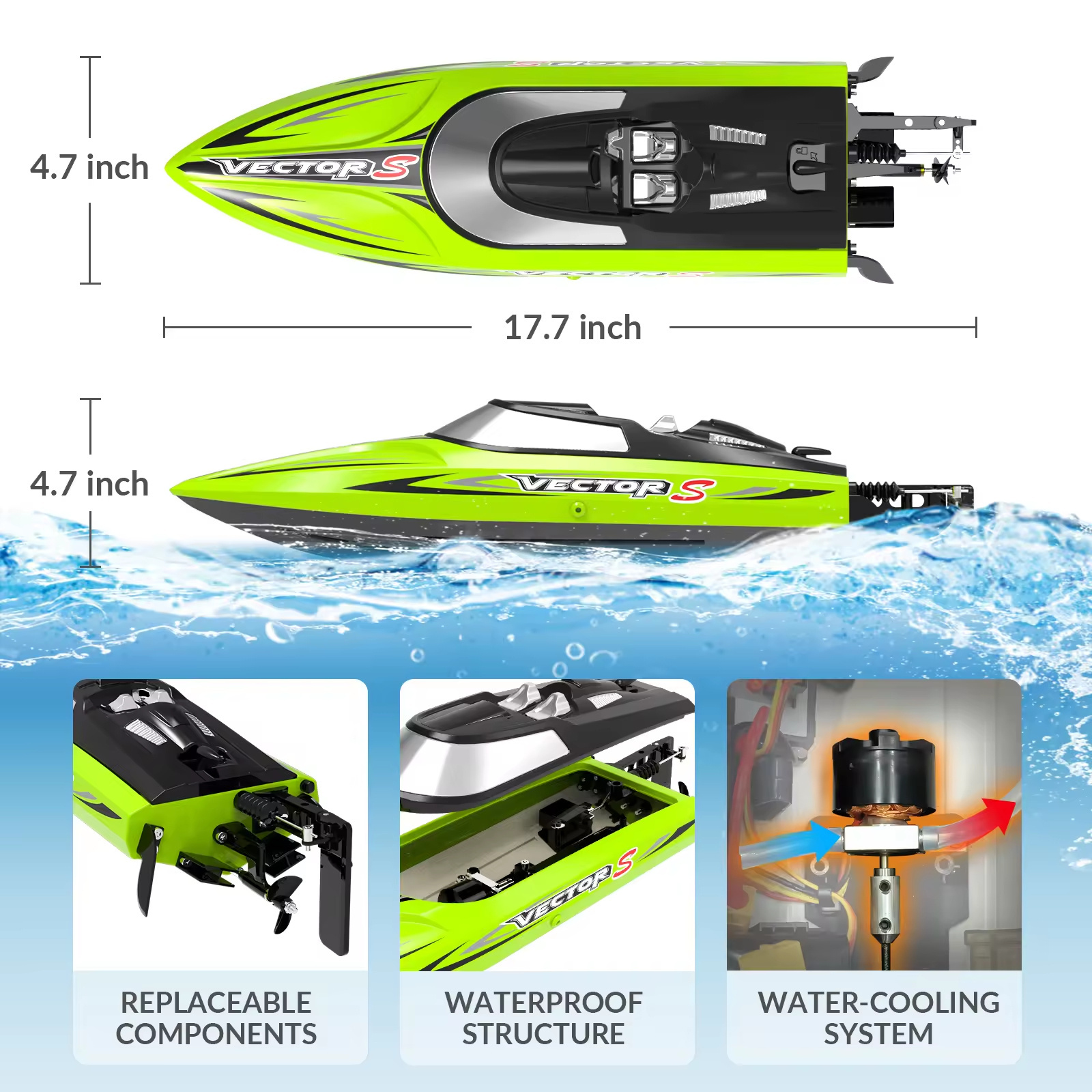 Custom Logo RC Boat High Speed Remote Control Boat Ship