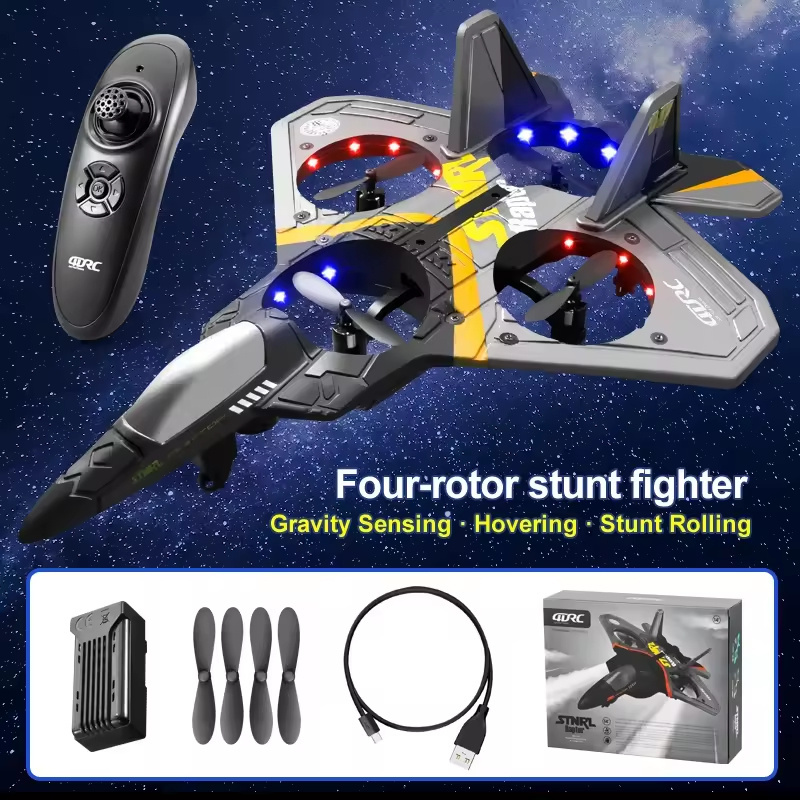 Outdoor 2.4g Toy Airplane Aircraft Four-axis Aircraft Fighter Rc Stunt Remote Control Airplane