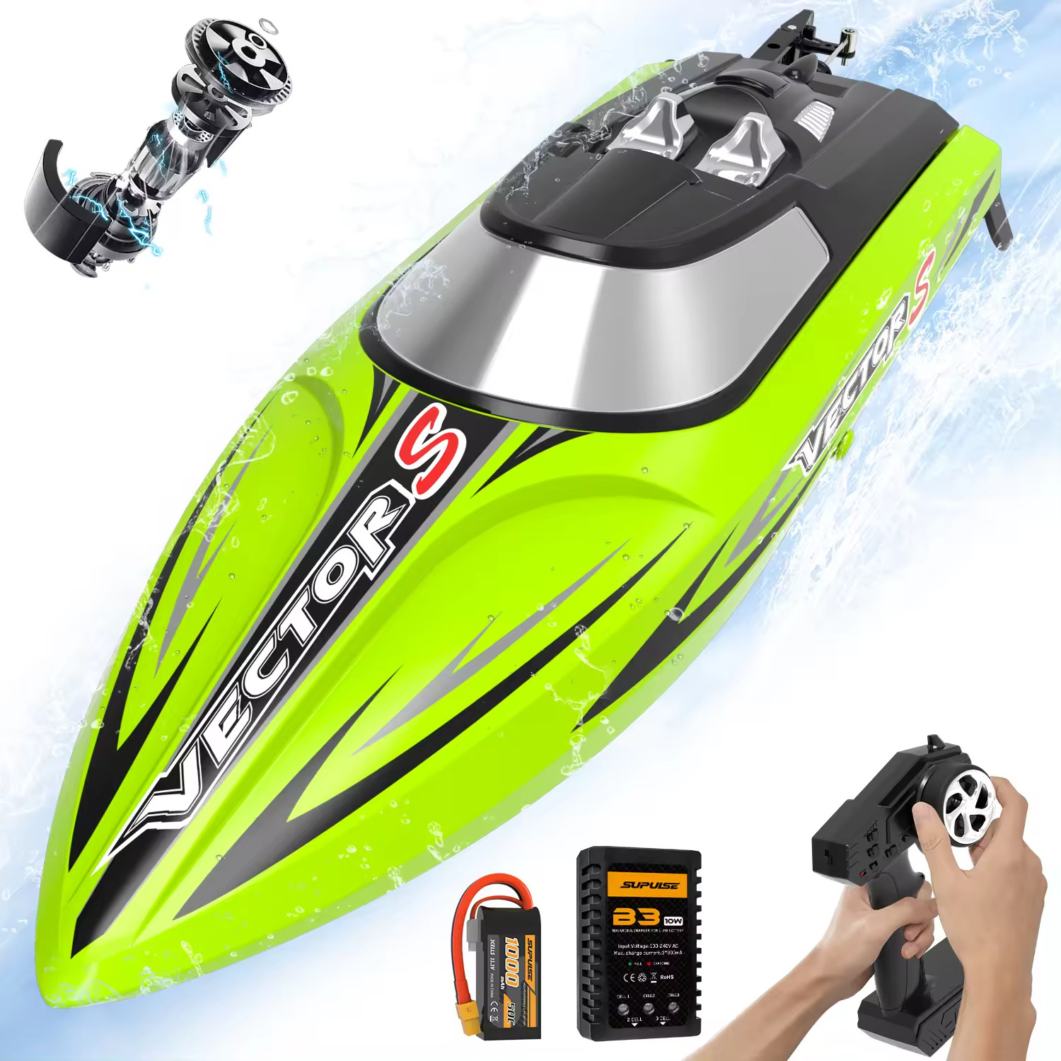 4 channel infrared remote control led light underwater mini submarine boat