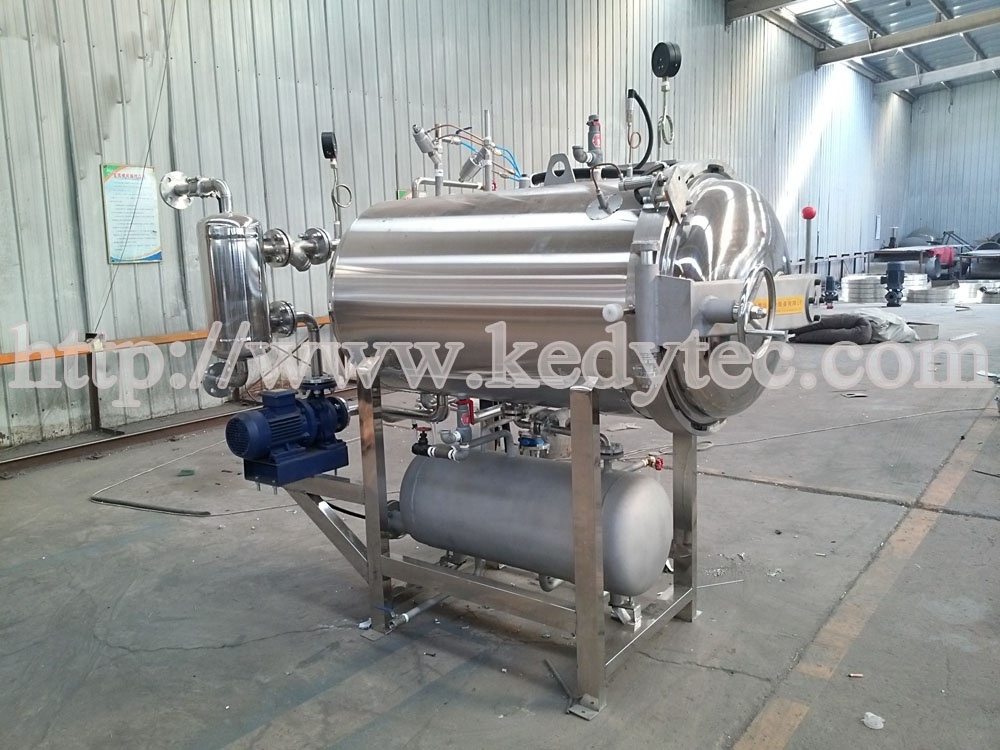 Small retort 150L back pressure food sterilizer water spray retort machine autoclave for food sterilization