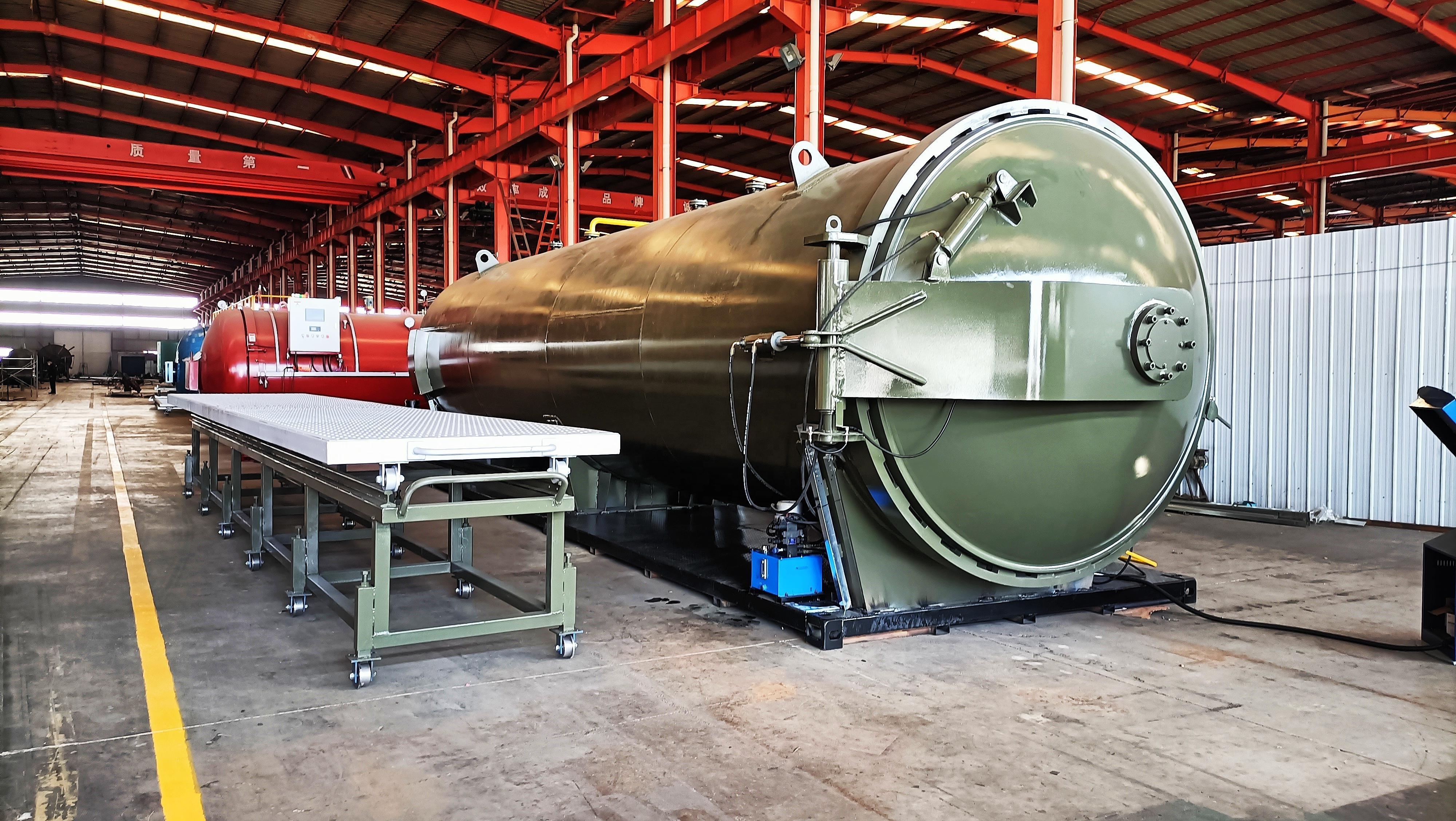 continuous industrial prepreg oven laminated glass carbon fiber composite curing autoclave