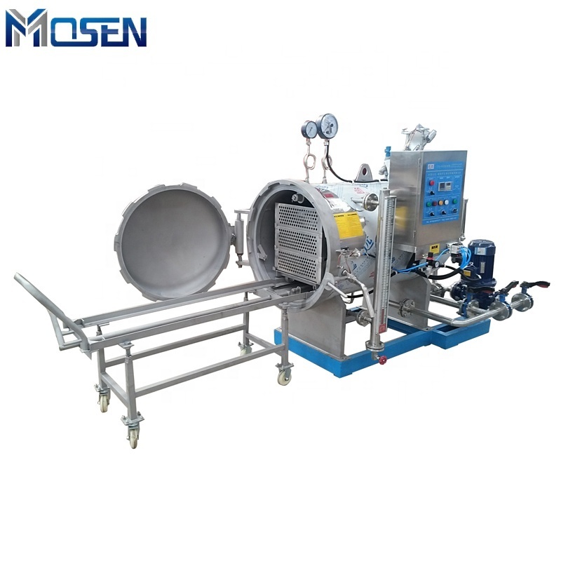 horizontal mini autoclave retort machine water spray retort