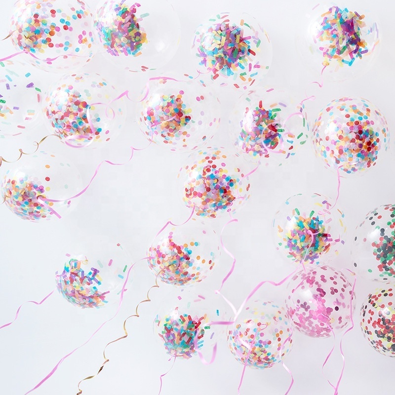 Helium balloon decoration birthday party kid birthday balloons party dot Confetti balloon