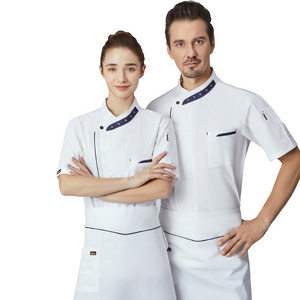 chef coats with mesh underarms restaurant chef uniform hotel kitchen chef jacket short sleeve