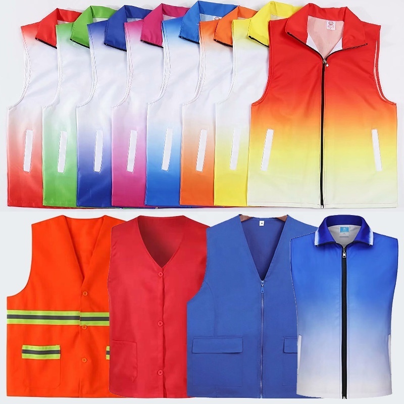 high quality custom logo vest with multiple pockets polyester cotton outdoor fishing vest waistcoats