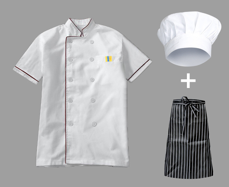 chef coat for Restaurant Kitchen Uniforms Designs Cook Executive Italian Logo Chef Jacket Chef Uniform Man Cook Uniforms