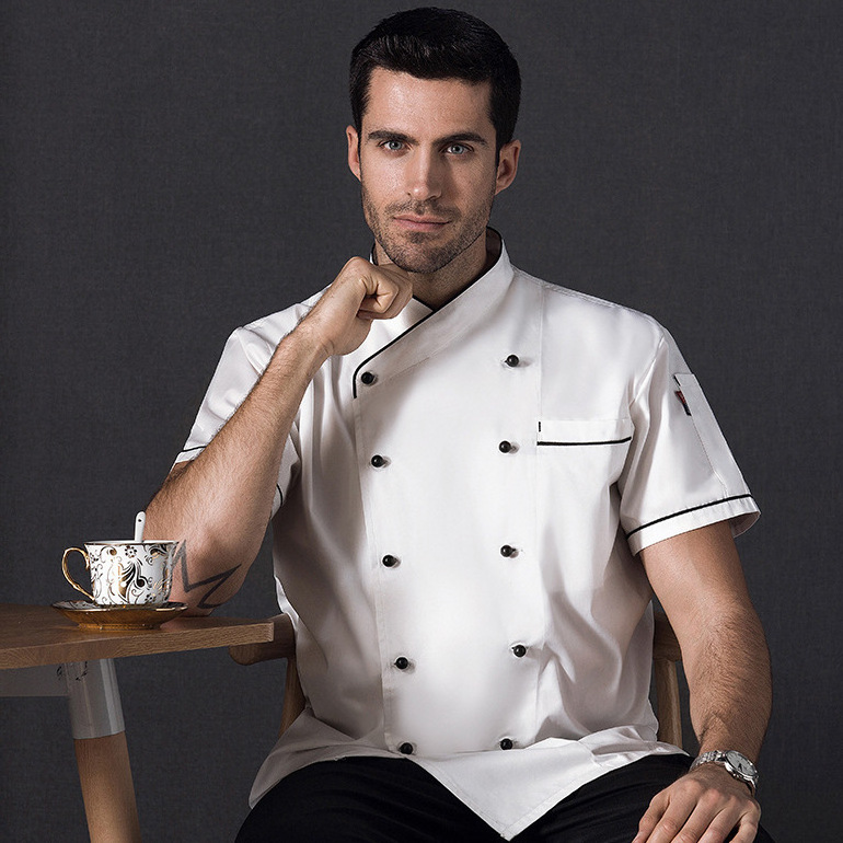 High Quality New arrival western Uniformes chef wears modern restaurant bar kitchen cook Chef jacket coat uniform