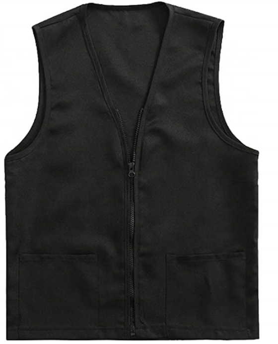 Breathable Barber Supermarket Work Vest with Logo High Quality Customized Men Casual Vest Polyester / Cotton Shell Adults