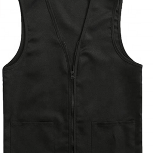 Breathable Barber Supermarket Work Vest with Logo High Quality Customized Men Casual Vest Polyester / Cotton Shell Adults