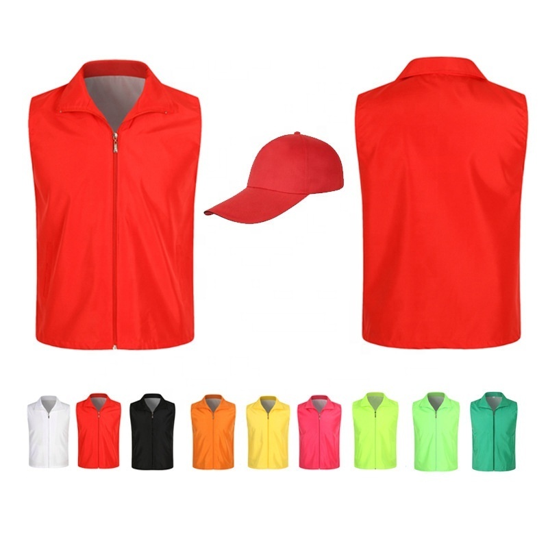 high quality custom logo vest with multiple pockets polyester cotton outdoor fishing vest waistcoats