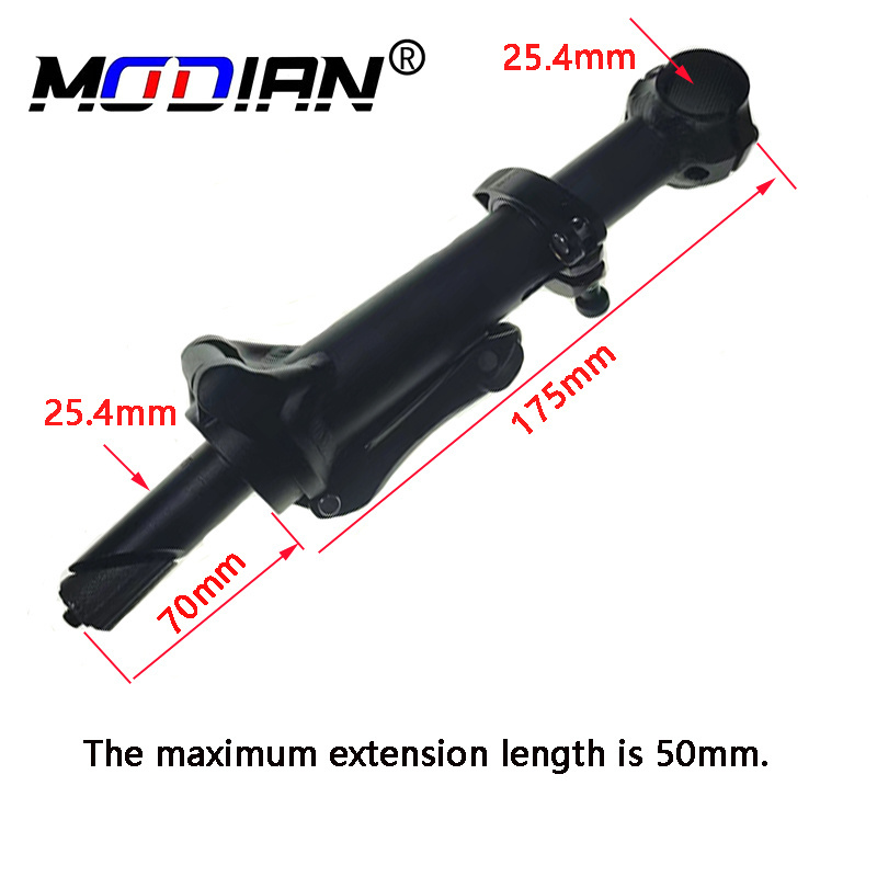 Wholesale High Quality Bicycle Parts 25.4mm Fold Bike Stem Mountain Bike Length Adjustable Stem