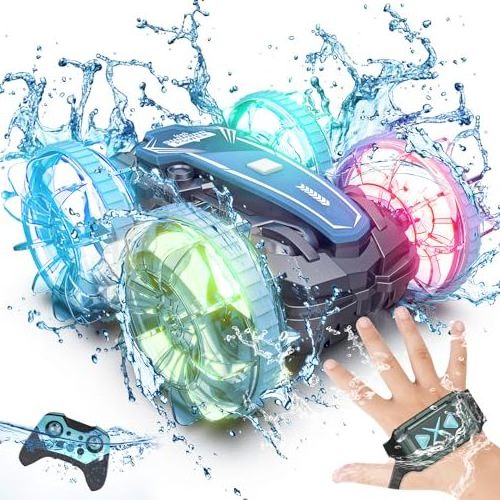 Cheap  Amphibious Atv  Waterproof Remote Control Car Off-Road Finger Controlled Gesture Rc Drift Car Amphibious Atv For Sale