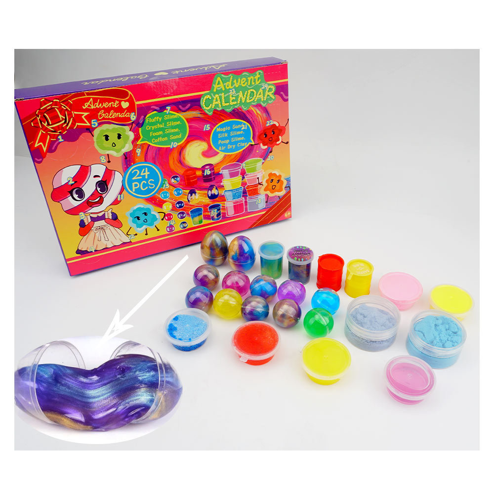 TOYSRUNNER 2022 Crystal Rainbow Mermaid Slime Kit Make Fidget Toy Jumbo Scents Easter Kids Slime