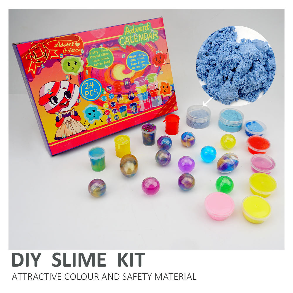 TOYSRUNNER Kid Crystal Toy Clay Slime Kit Set Diy Butter Cloud Unicorn Magnetic Bulk Slime