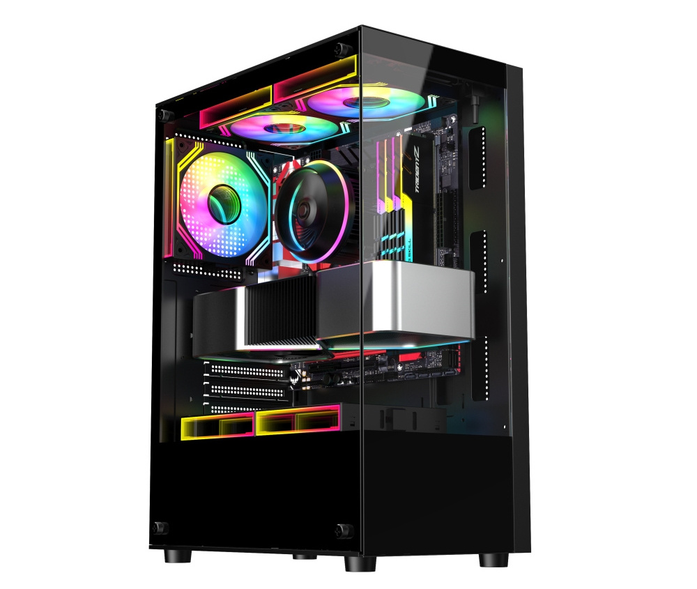 Wholesale Clear Computer Case Desktop Gaming Case PC Computer CPU Cabinet