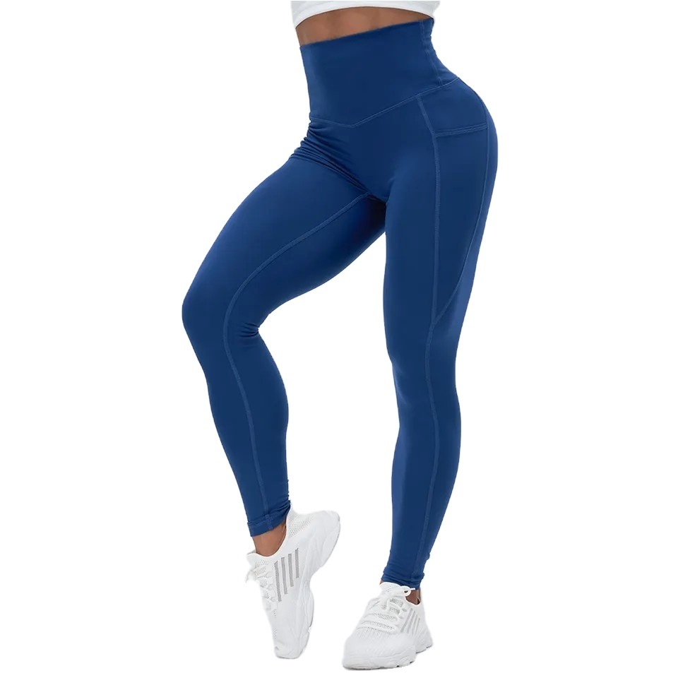 Feels like skin Tight sexy yoga girls pants with pockets for women leggings yoga pants gym butt lift seamless fitness leggings