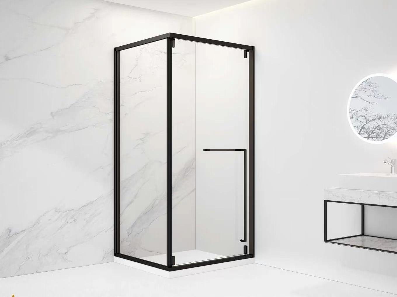 Foshan shower room factory sells no glass accessories, and the Vietnamese market sells well 135-degree sliding door popa Hanoi.