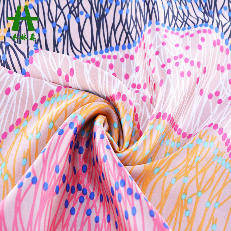 Mulinsen Textile Print Polyester 50D Satin Chiffon Fabric Supplier In Shaoxing China