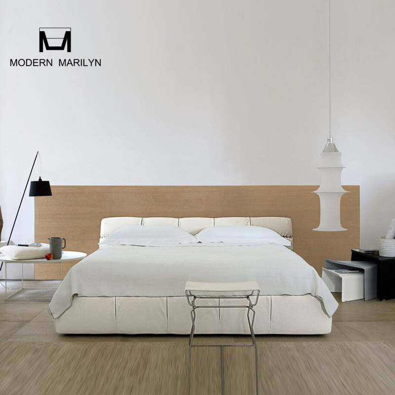 Modern Marilyn Furniture Tufty Bed Khaki Modern Bedroom Bed Sets Wrinkle Fold King Size Italian Designs Queen Fabric Bed Frame