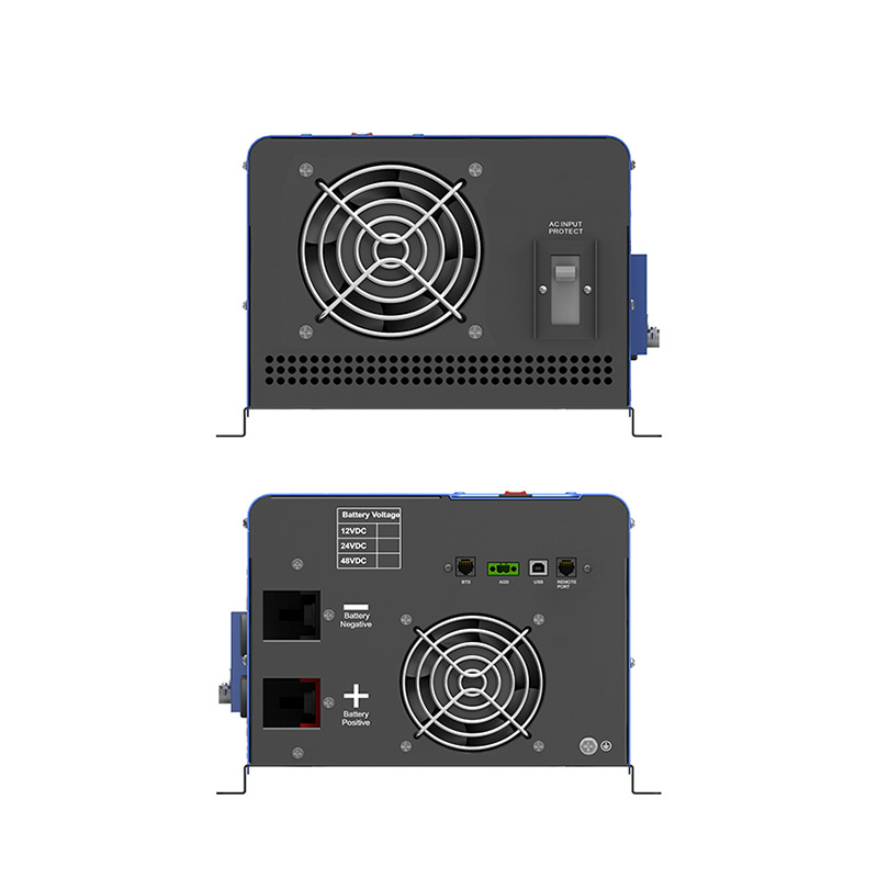 MUST Brand  off grid inverter 1KW 12V to 120V/240V converter low frequency pure sine wave with smart LCD display